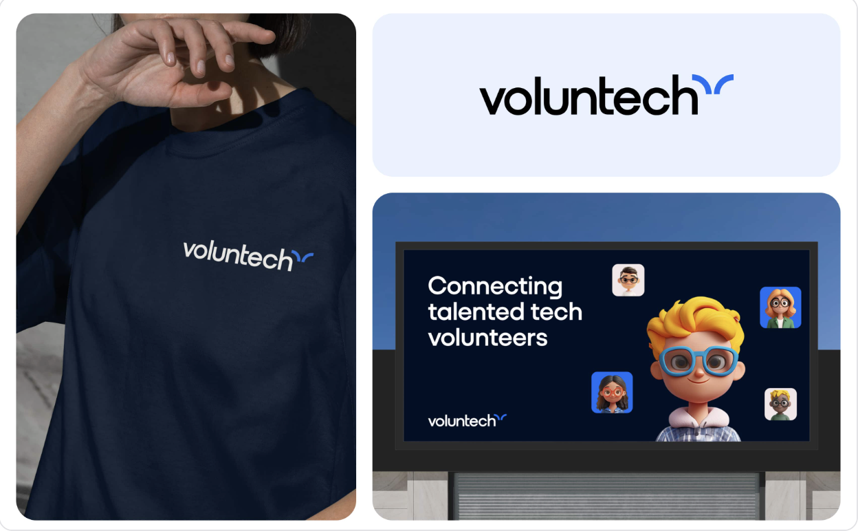 Voluntech brand identity