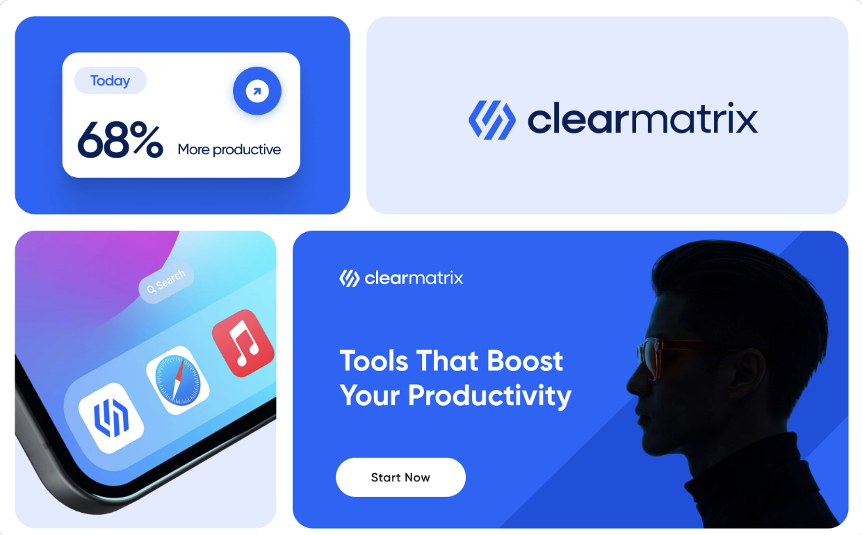 ClearMatrix brand identity